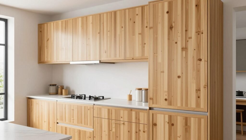 EcoModern Bamboo Series cabinets in a contemporary New York kitchen EcoModern Bamboo Series cabinets in a contemporary New York kitchen