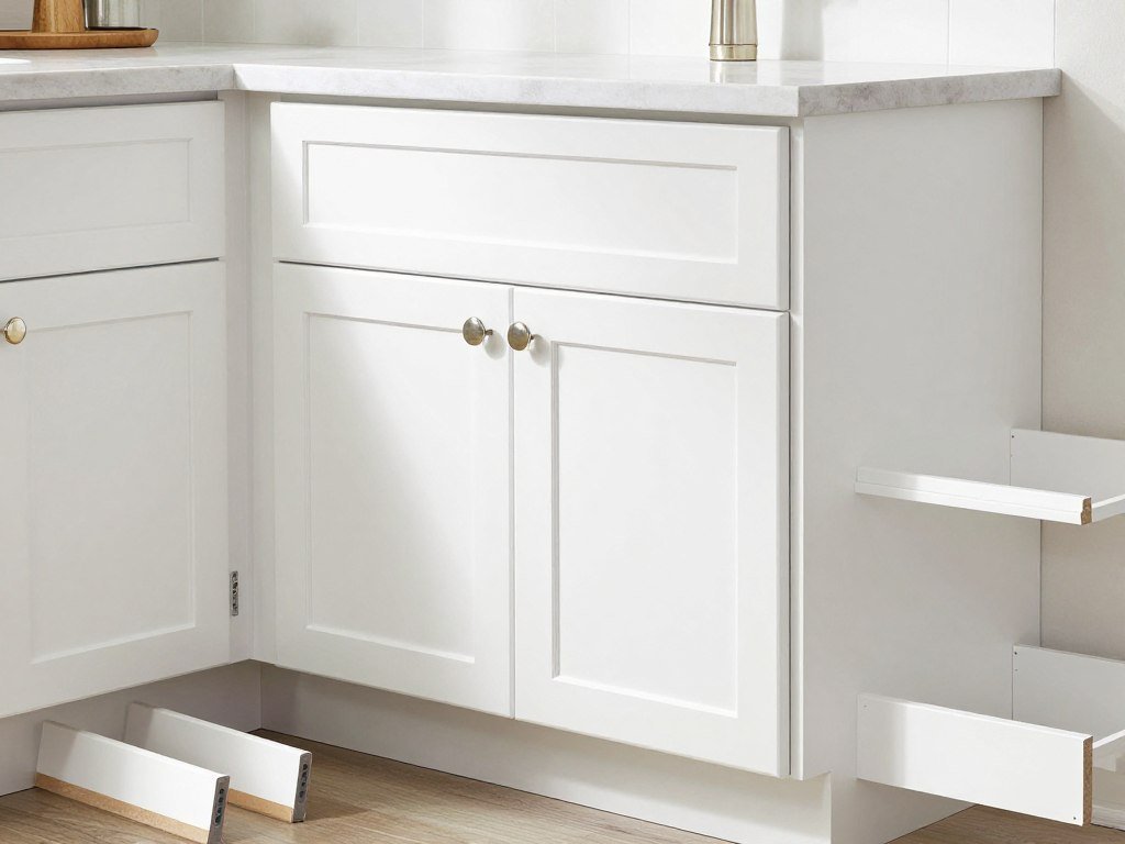 RTA Cabinet Store Shaker II Maple White cabinets showing best kitchen cabinets for DIY installation with quality materials